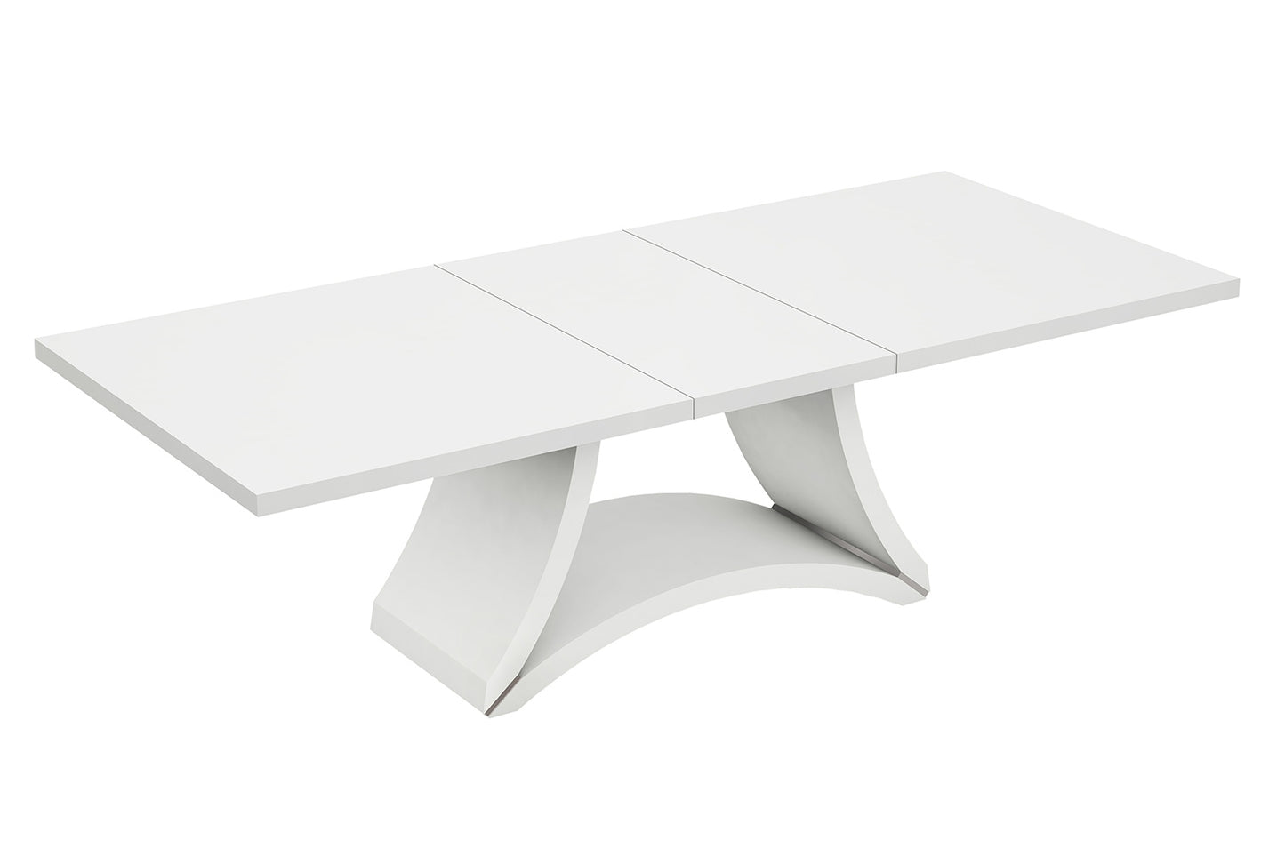Modern White High Gloss Finish Dining Table-0