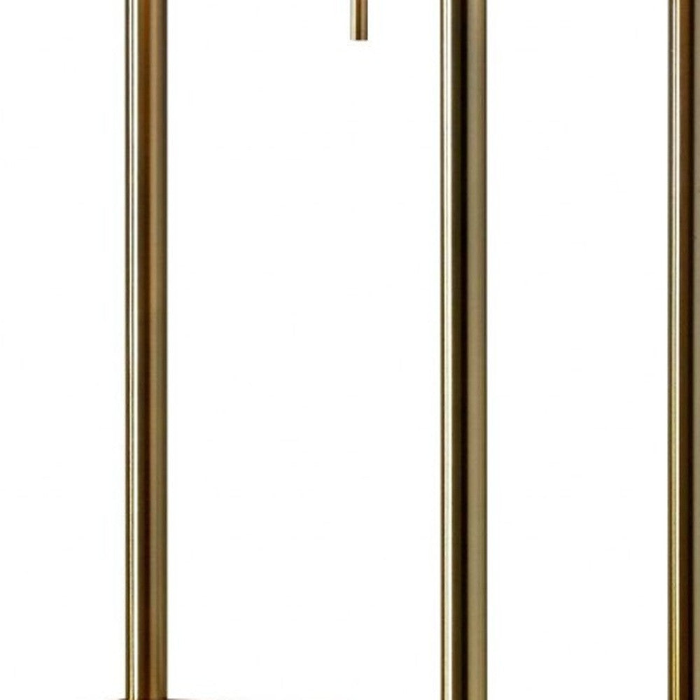 62" Column Floor Lamp With Gray Square Shade-5