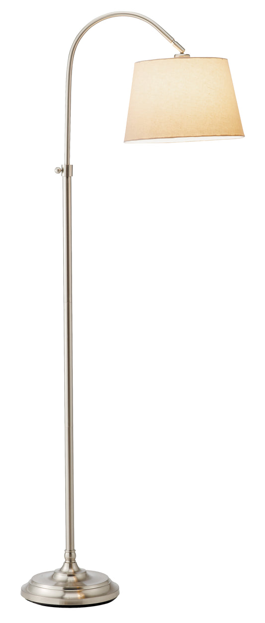 62" Task Floor Lamp With White Empire Shade-0
