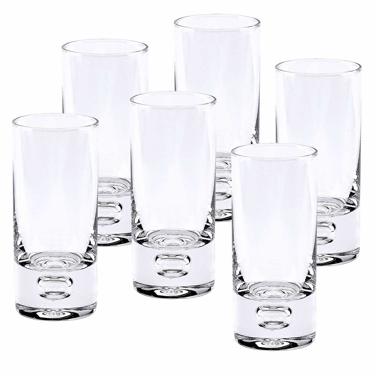 Mouth Blown Crystal 6 Pc Shot or Vodka Glass Set  3 oz-2