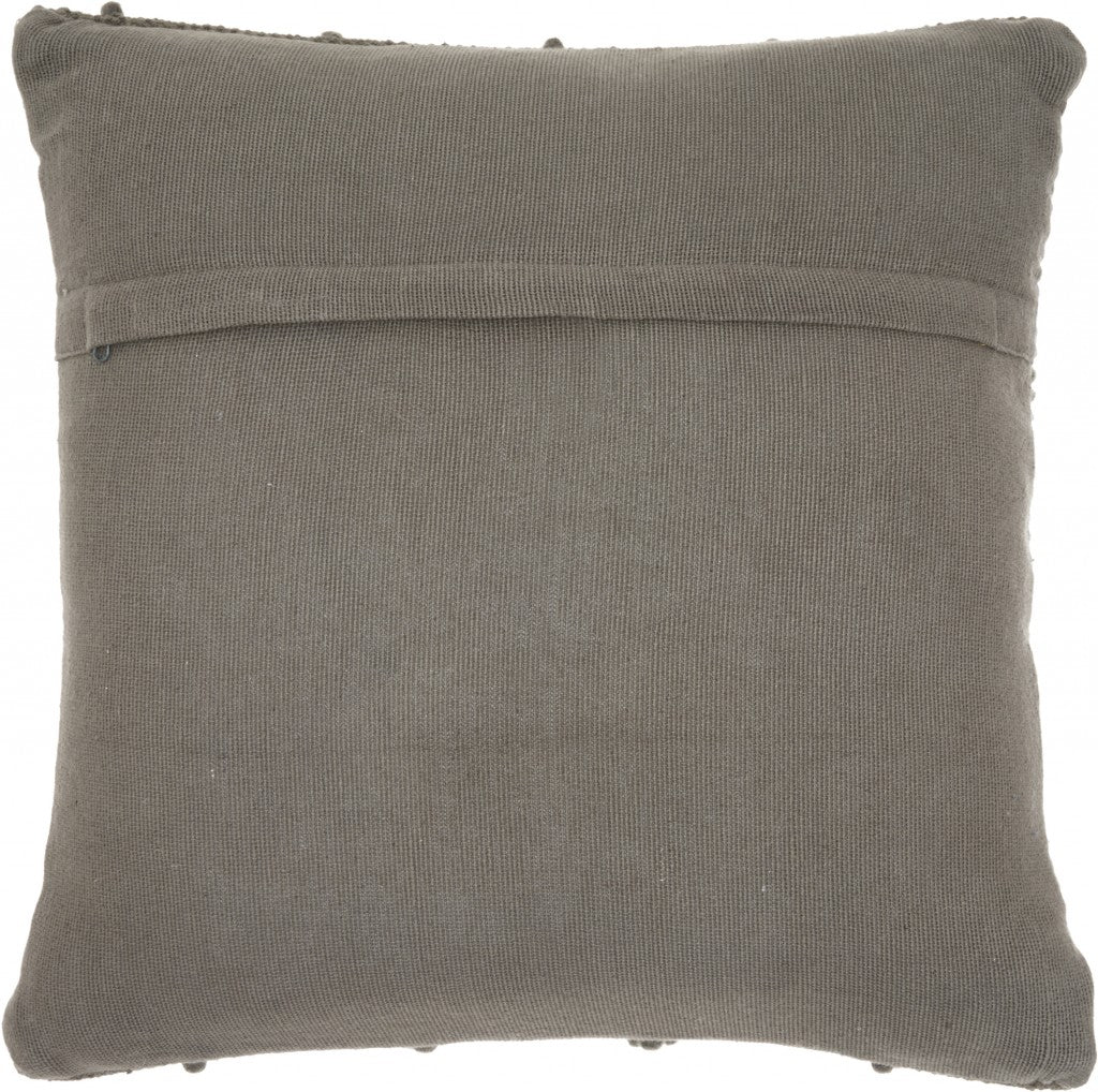 Dark Gray Chevron Detail Throw Pillow-1