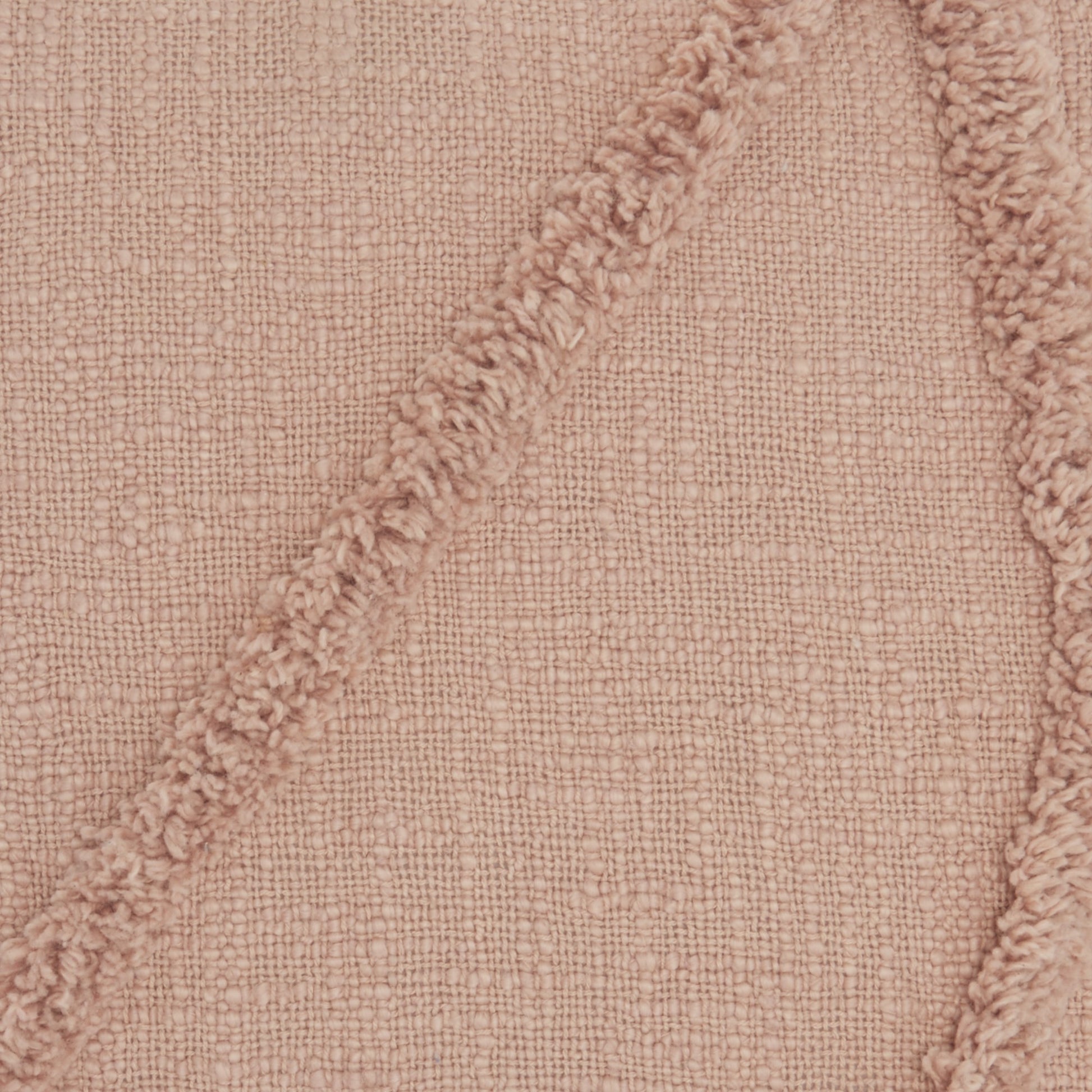 Boho Chic Blush Textured Lines Throw Pillow-3