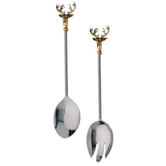 Golden Stag Salad Serving Set-0