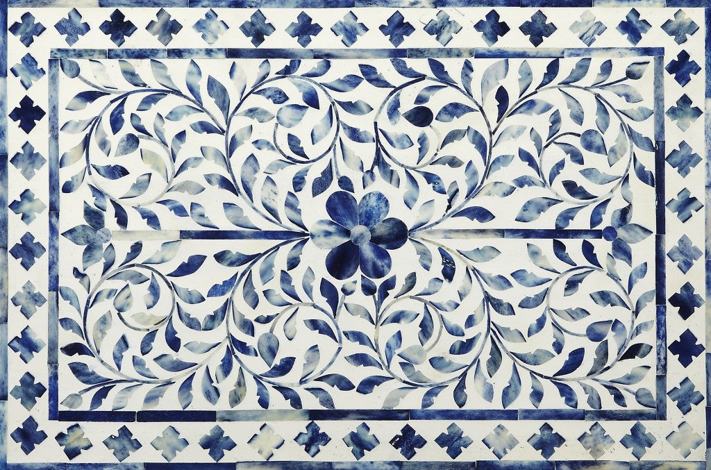 Vivienne Blue Bone Inlay Accent Chest-1