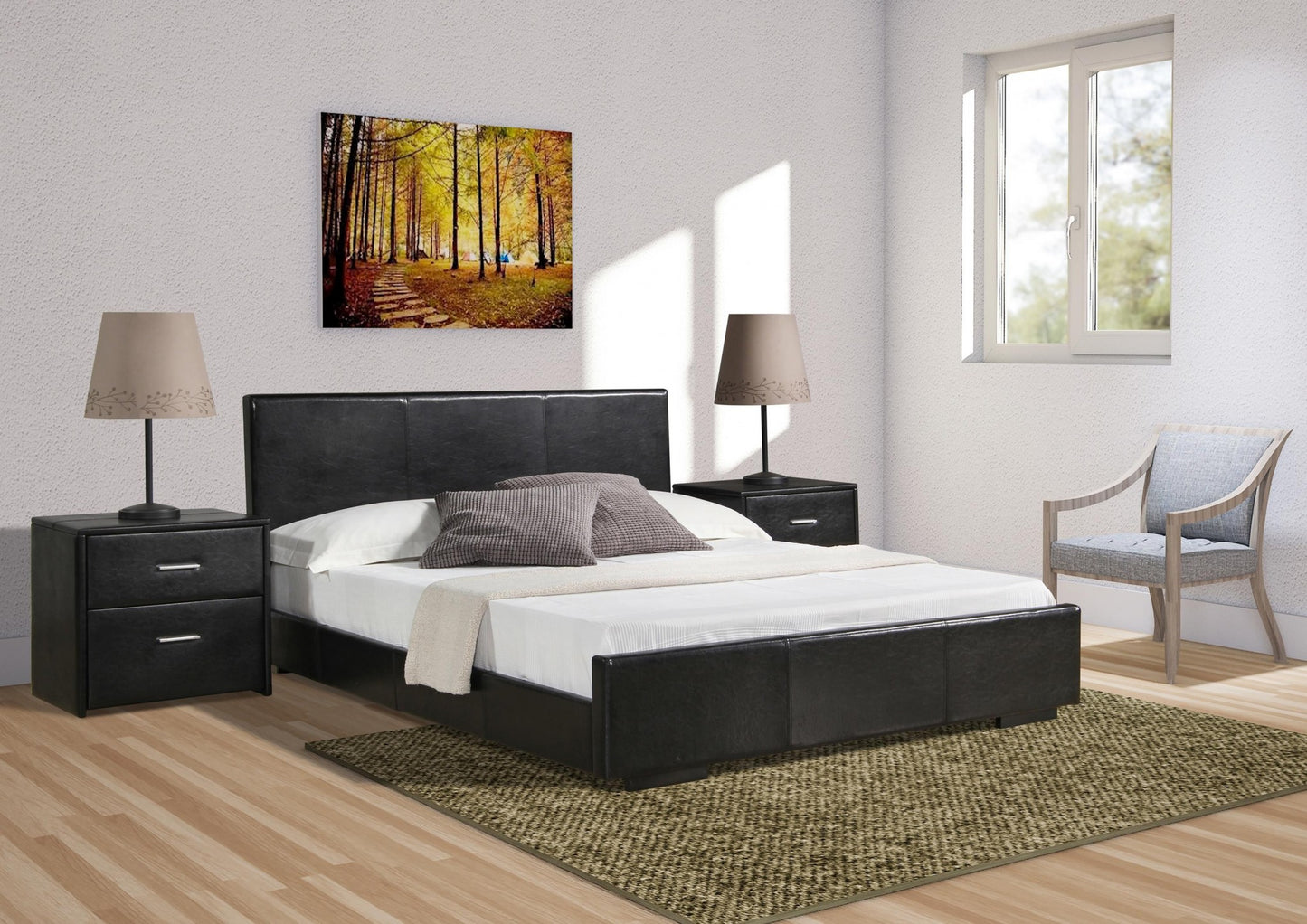 Black Platform Full Bed-5