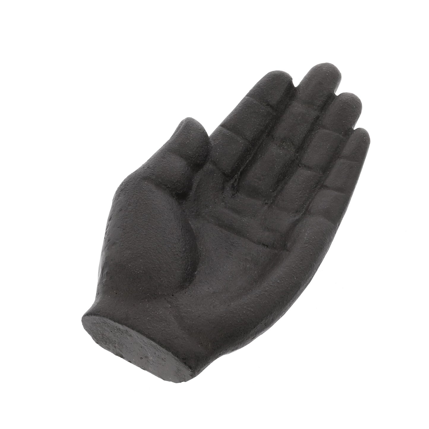Black Cast Iron Hand Shaped Sculpture-1