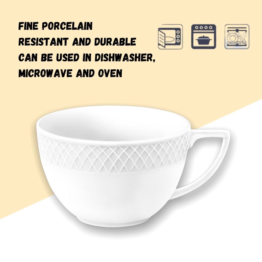 White Jumbo Coffee / Cappuccino Mug 17 Oz | 500 Ml-11