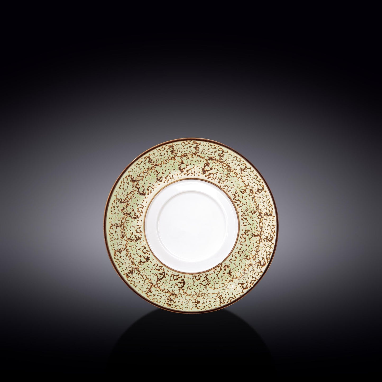 Set Of 6 Pale Green Porcelain Multi-Use Saucer 6.5" inch |-0