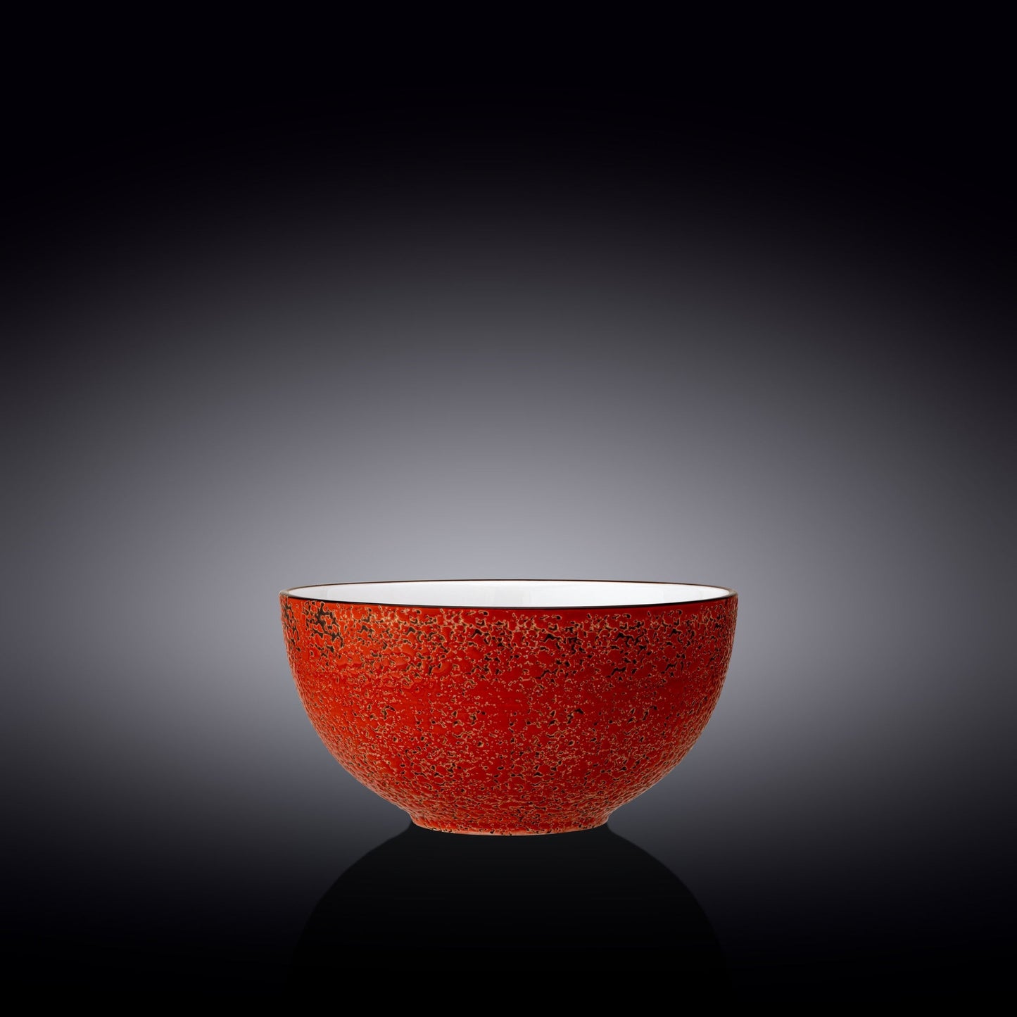 Set Of 3 Red Porcelain Bowl 6.5" inch | 16.5 Cm 34 Fl Oz | 1000 Ml-0