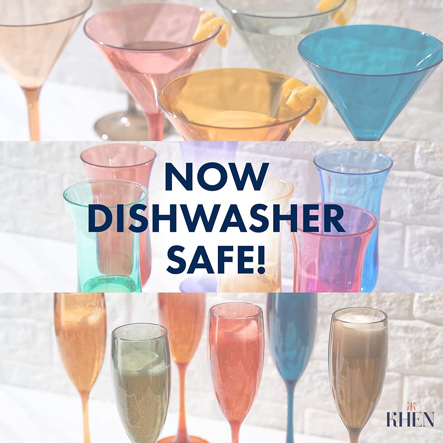 European Style Unbreakable Stemmed Crystal Wine Glasses, | Set of 4 | 100% US Tritan Drinkware, 18 oz Acrylic Dishwasher Safe Clear Color Shatterproof BPA-free plastic, Reusable, All Purpose Glassware-4