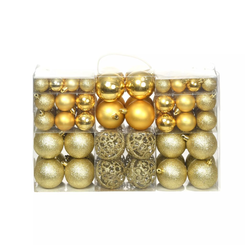 vidaXL Christmas Ball Set 100 Pieces Holiday Xmas Decoration Multi Colors-0