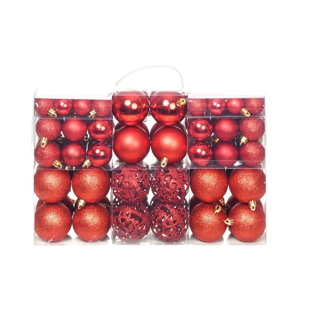 vidaXL Christmas Ball Set 100 Pieces Holiday Xmas Decoration Multi Colors-3