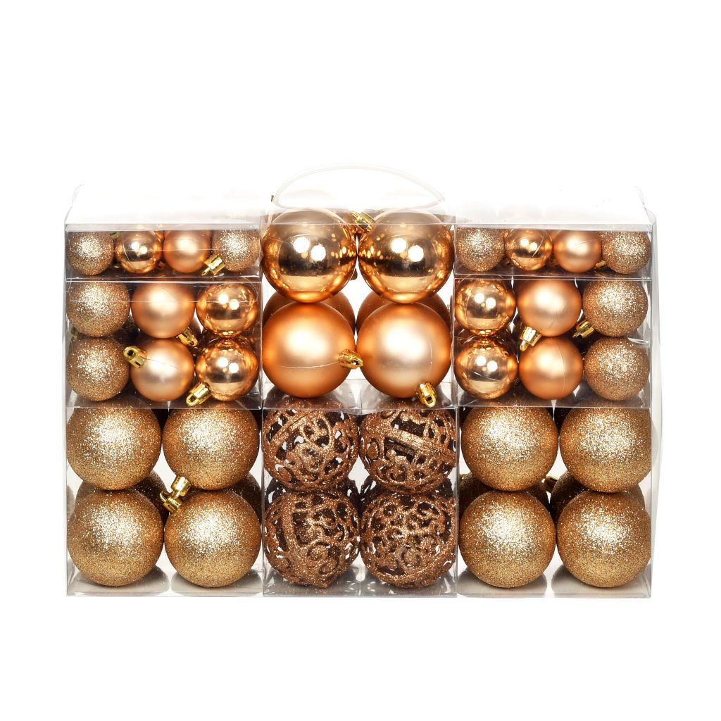 vidaXL Christmas Ball Set 100 Pieces Holiday Xmas Decoration Multi Colors-9