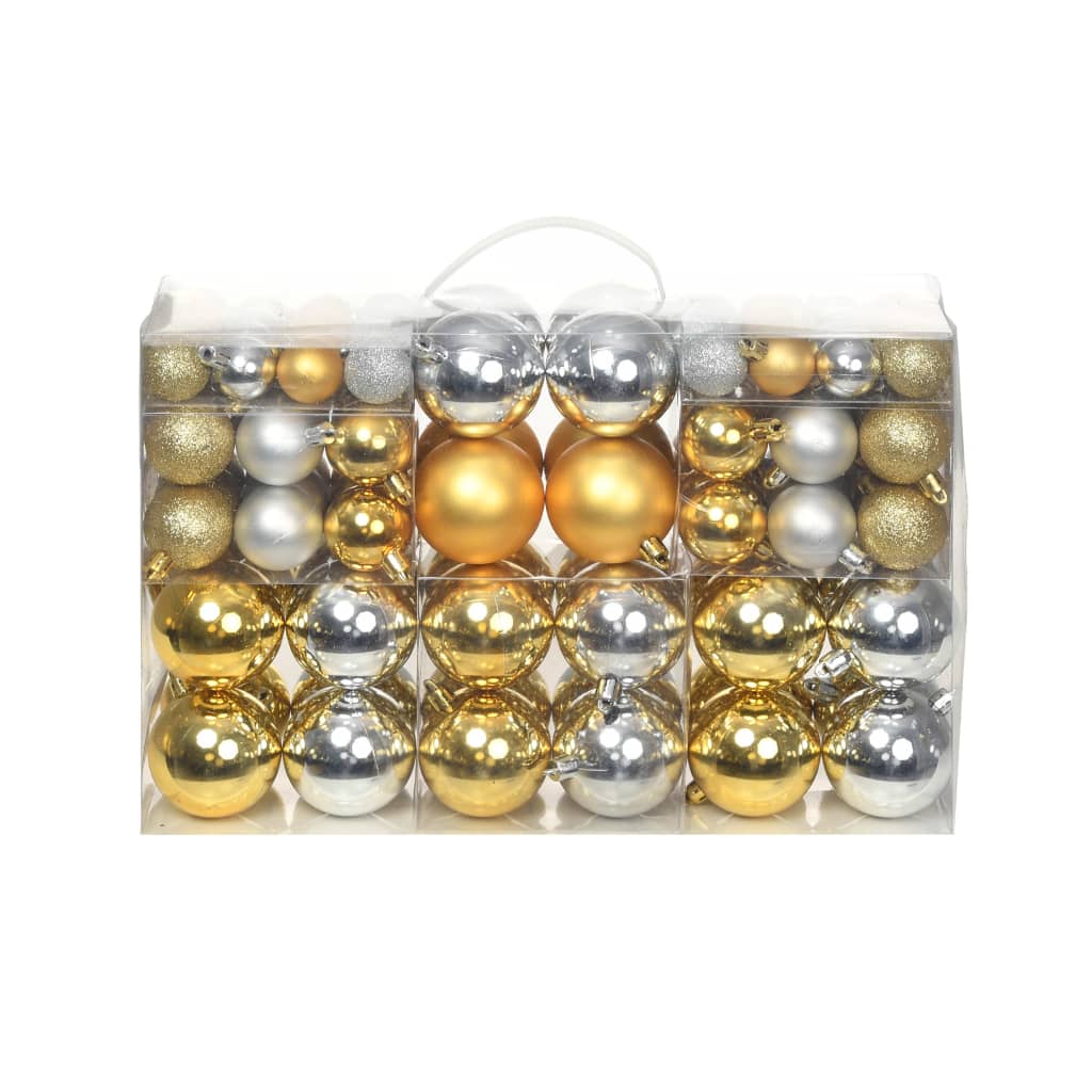 vidaXL Christmas Ball Set 100 Pieces Holiday Xmas Decoration Multi Colors-15