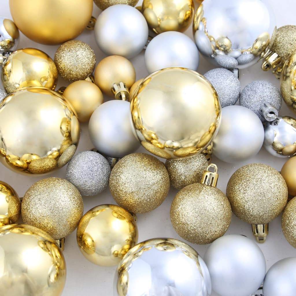 vidaXL Christmas Ball Set 100 Pieces Holiday Xmas Decoration Multi Colors-16