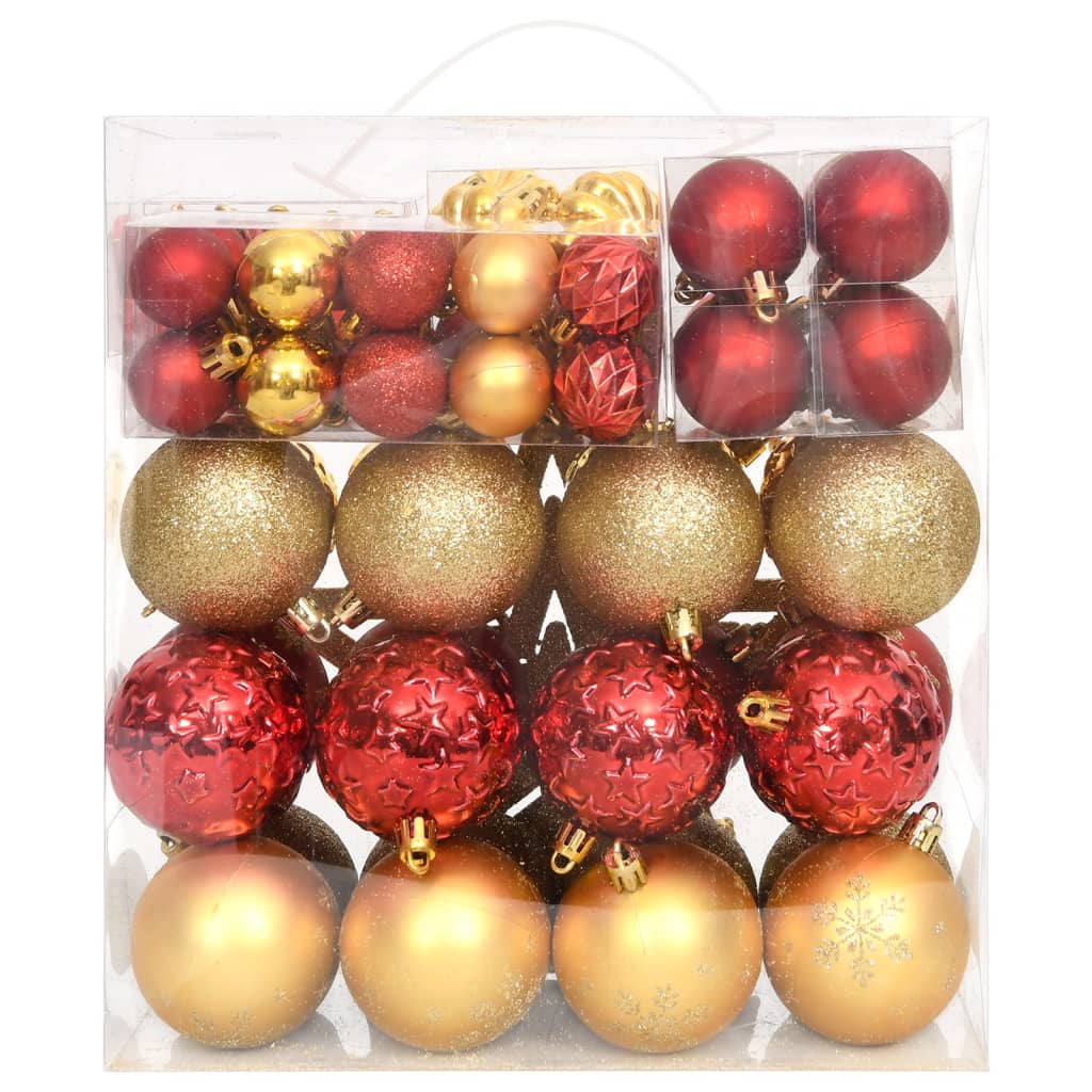 vidaXL Christmas Bauble Set 70 Piece Holiday Xmas Decoration Multi Colors-1