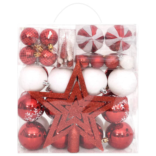 vidaXL Christmas Bauble Set 70 Piece Holiday Xmas Decoration Multi Colors-0