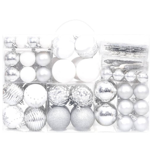 vidaXL Christmas Bauble Set 108 Piece Xmas Decoration Ornament Multi Colors-0