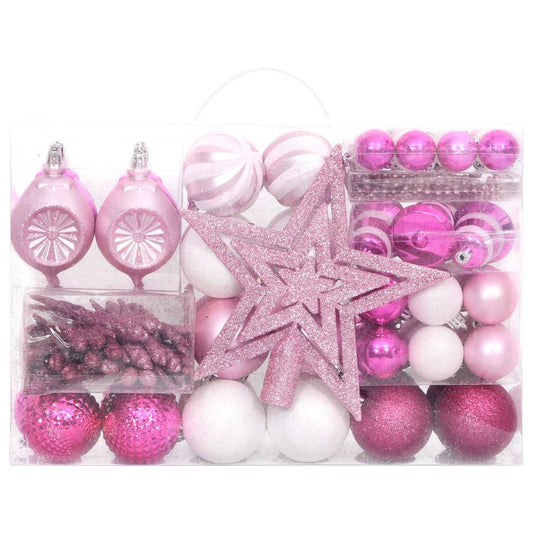 vidaXL Christmas Bauble Set 108 Piece Xmas Decoration Ornament Multi Colors-0