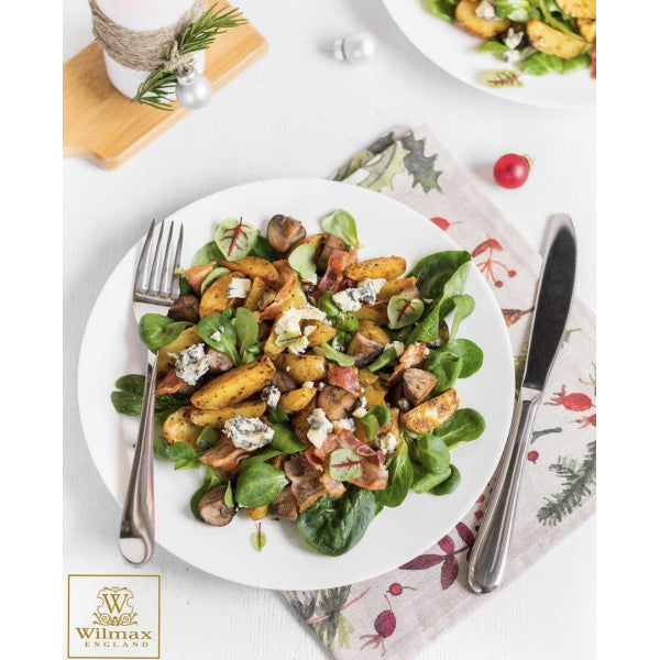 Professional Rolled Rim White Dinner Plate 10" inch | 25.5 Cm-13