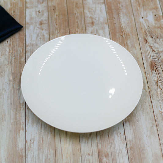 Set Of 3 White Round Deep Plate 9" inch | 23 Cm-0