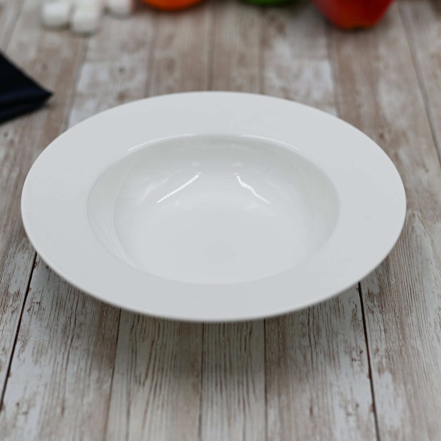 Set Of 6 White Deep Plate 8" inch | 20 Cm 11 Oz | 325 Ml-0
