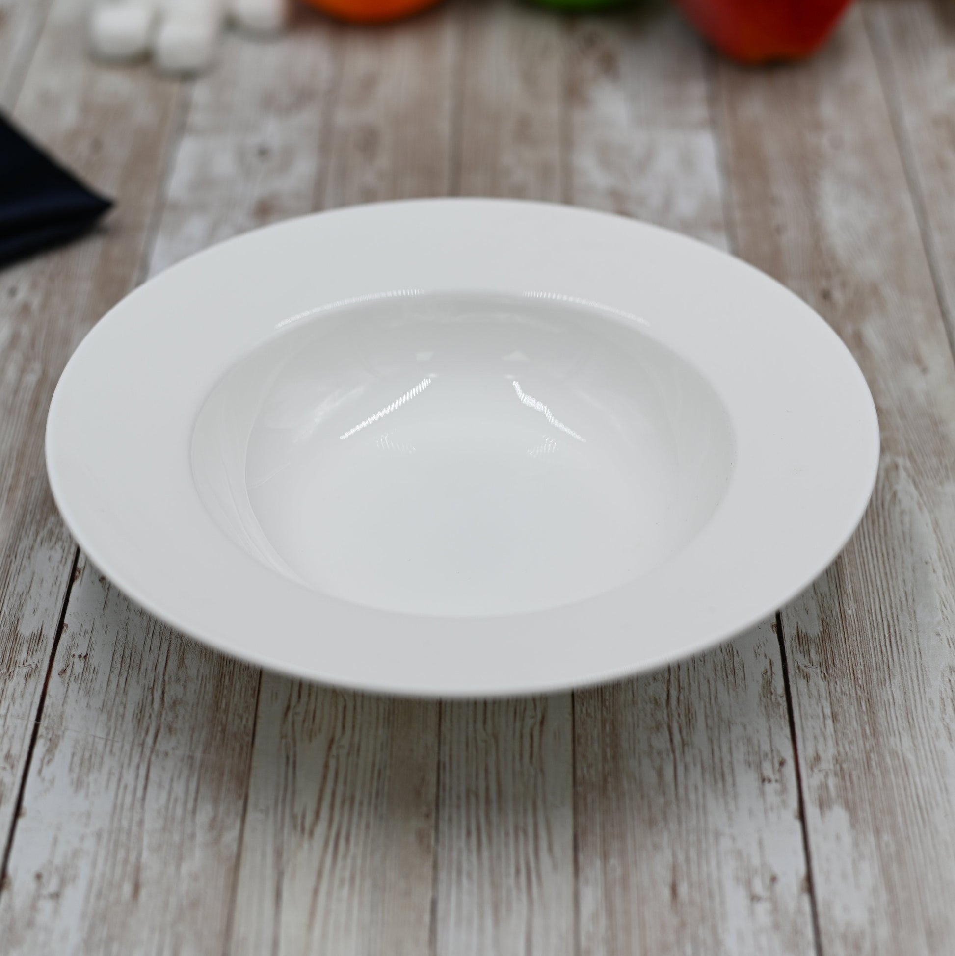Set Of 6 White Deep Plate 8" inch | 20 Cm 11 Oz | 325 Ml-0