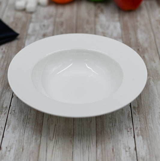 Set Of 6 White Deep Plate 8" inch | 20 Cm 11 Oz | 325 Ml-0