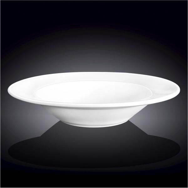 Set Of 3 Professional Rolled Rim White Deep Plate 12" inch |32 Oz-1
