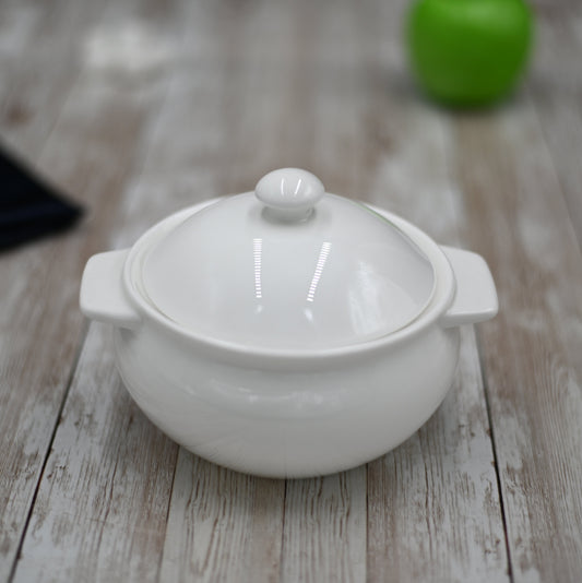 Set Of 2 White Baking Pot 21 Oz | 620 Ml-0