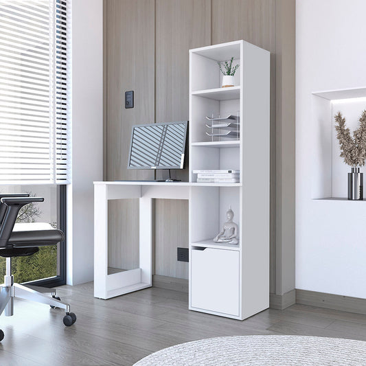 Office Desk Aragon, White Finish-0