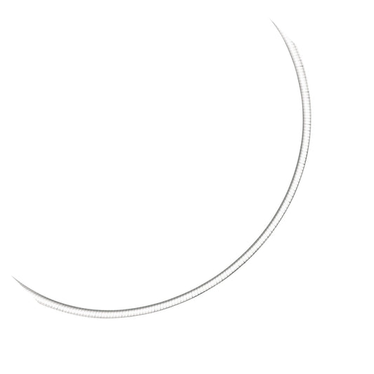 3.0 mm 14k Two Tone Gold Reversible Omega Necklace-0