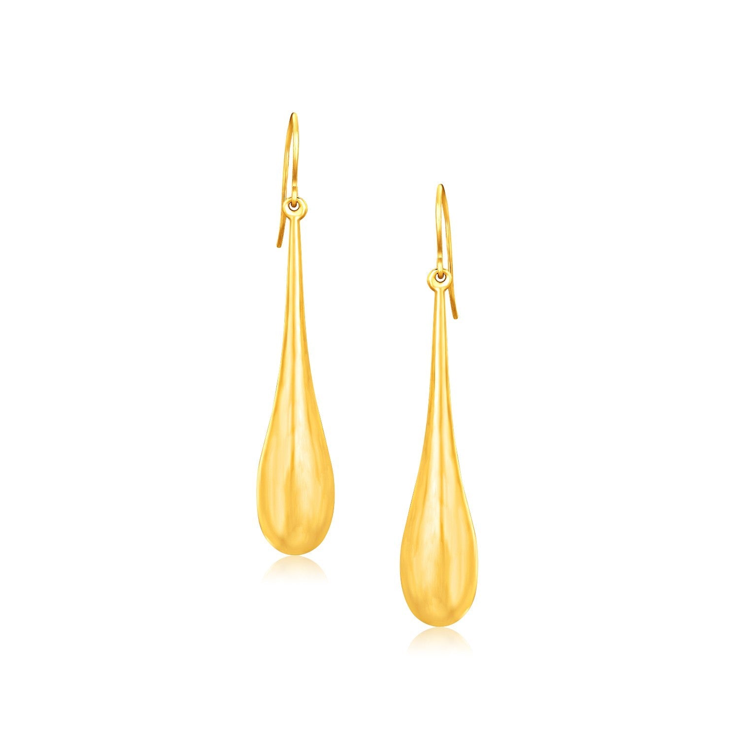 14k Yellow Gold Dramatic Drop Earrings-0