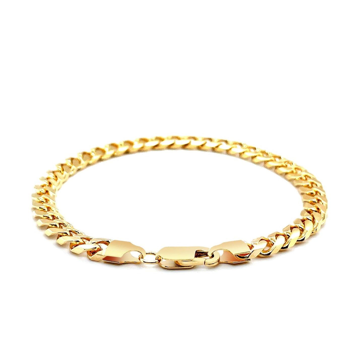 5.8mm 14k Yellow Gold Solid Miami Cuban Bracelet-2