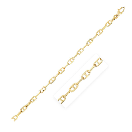 14k Yellow Gold High Polish Mariner Link Bracelet (5.1mm)-0