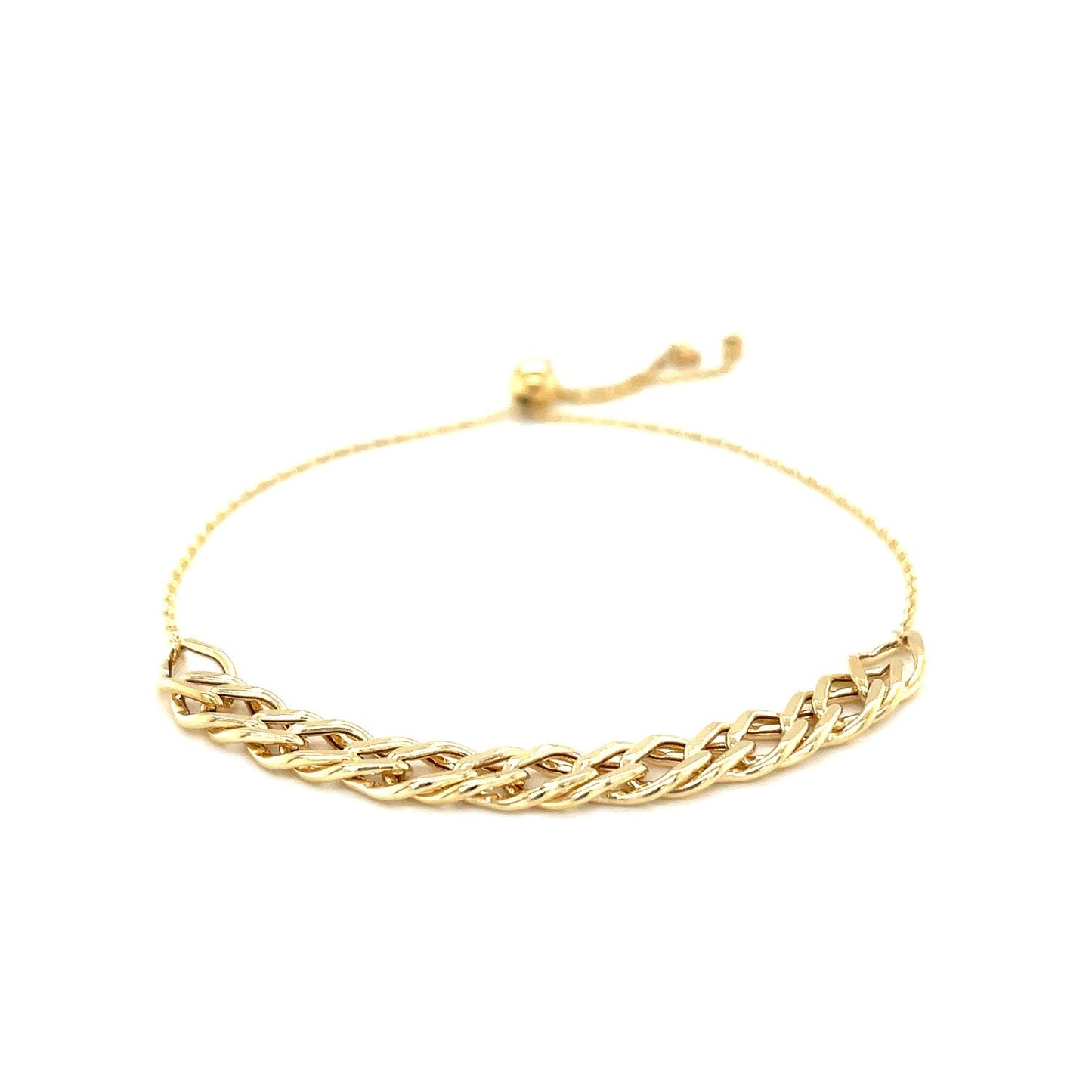 Adjustable Chain Bracelet in 14k Yellow Gold-1