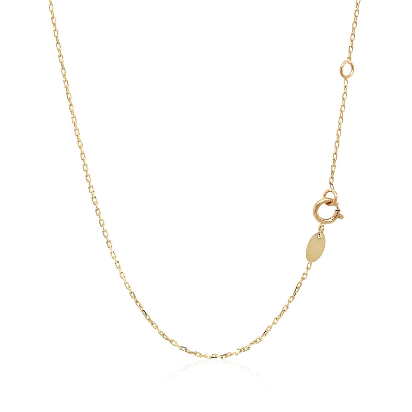 14k Tri-Color Gold Rosary Chain Necklace-2