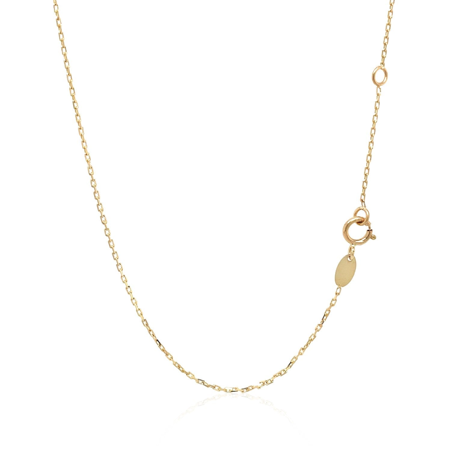 14k Tri-Color Gold Rosary Chain Necklace-2