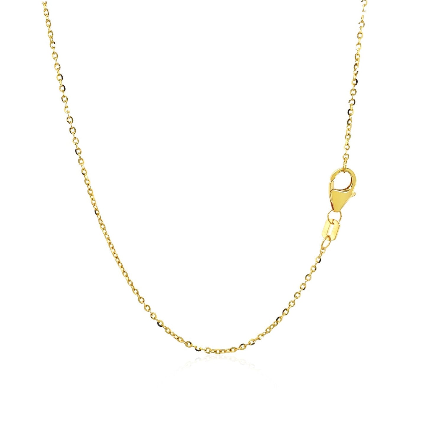 14k Yellow Gold Double-Strand Chain Necklace with Puff Moon and Star-2