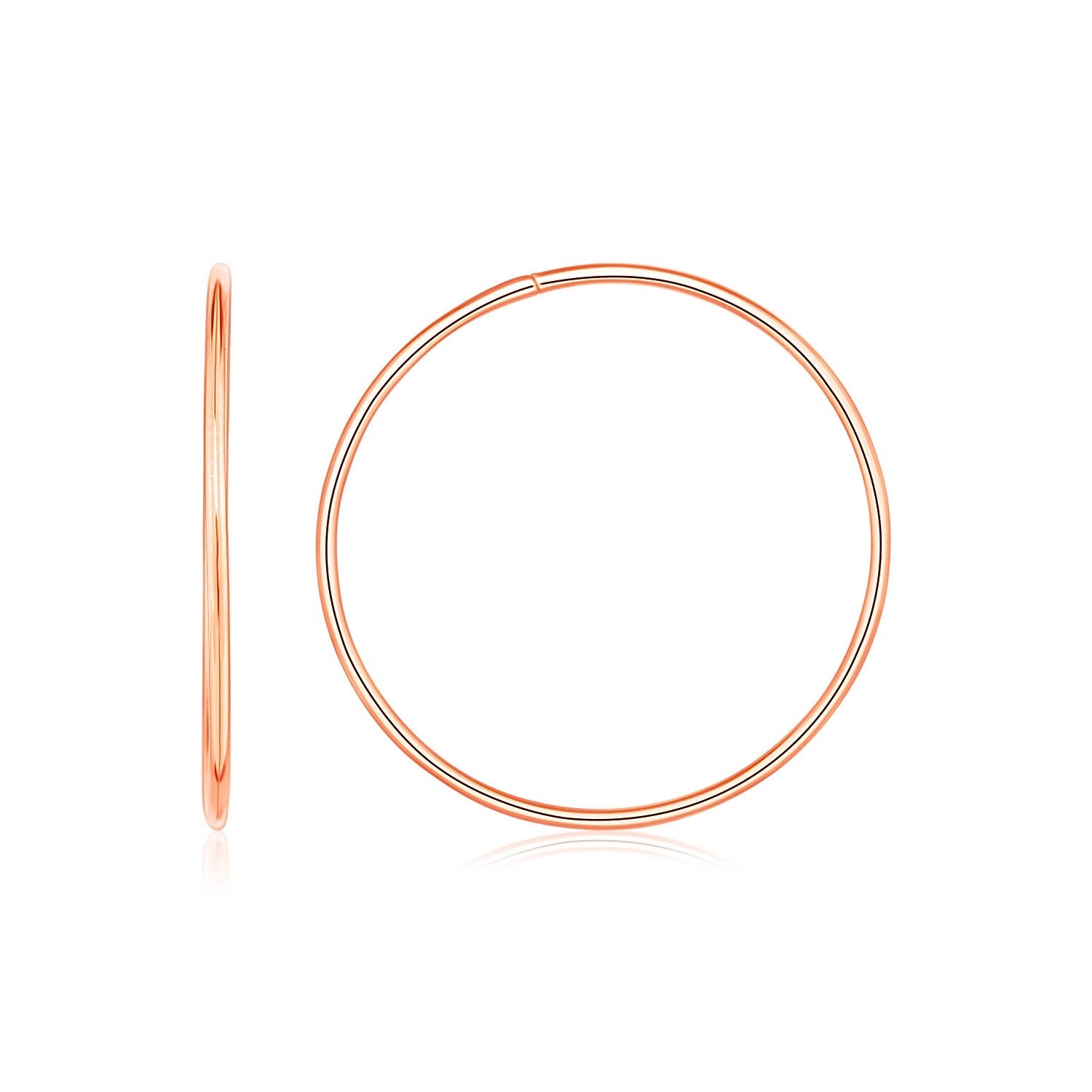 Endless Hoop Style Earrings in 14K Rose Gold-0
