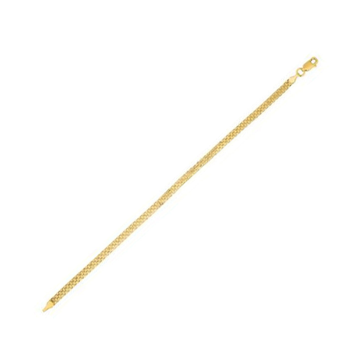 3.5mm 14k Yellow Gold Bismark Bracelet-0