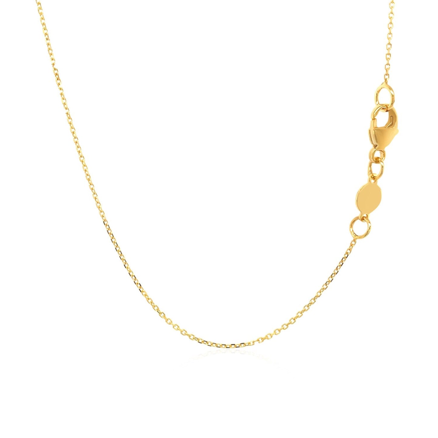 14k Yellow Gold Script LOVE Necklace-2
