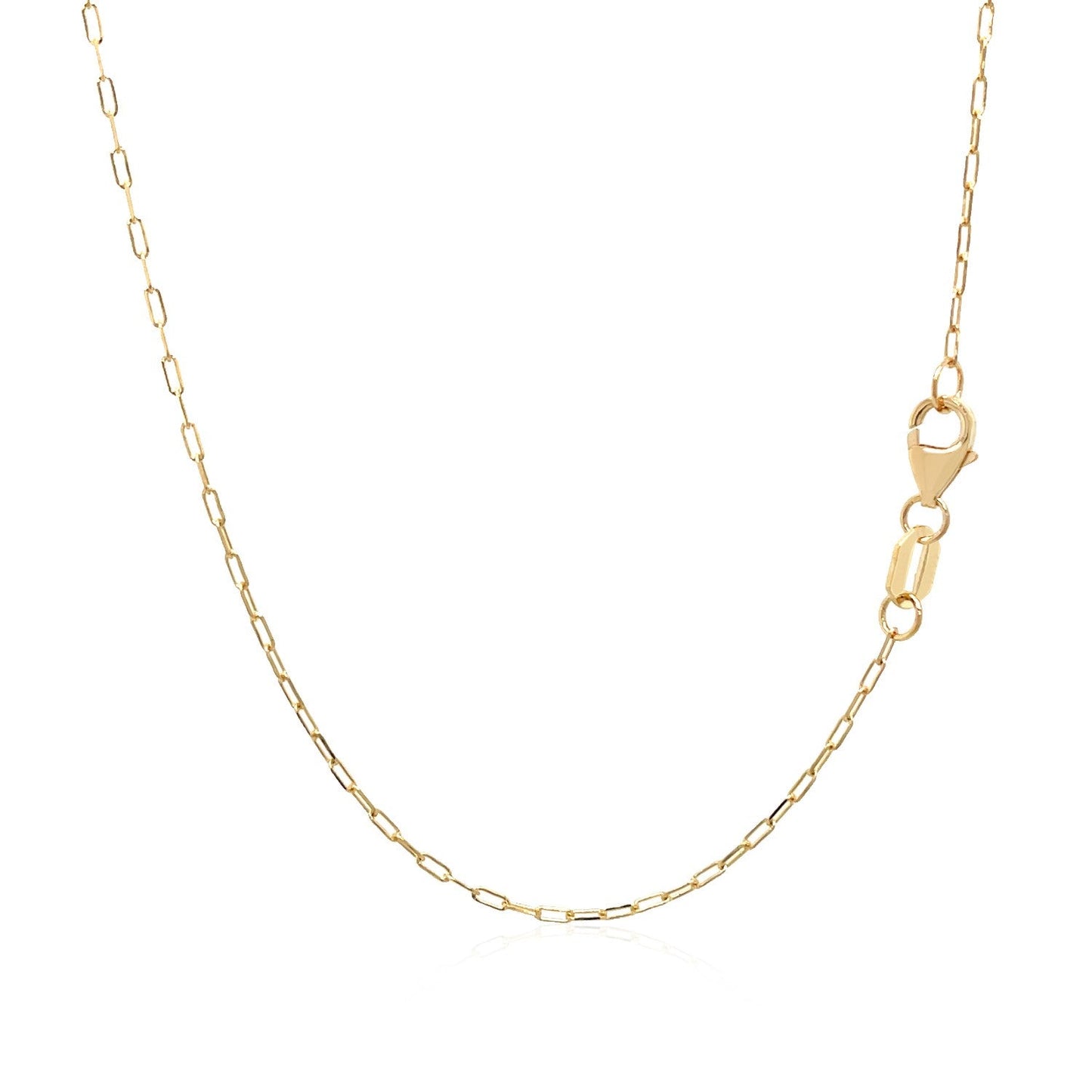 14k Yellow Gold 18 inch Necklace with Polished Butterflies and Beads-2