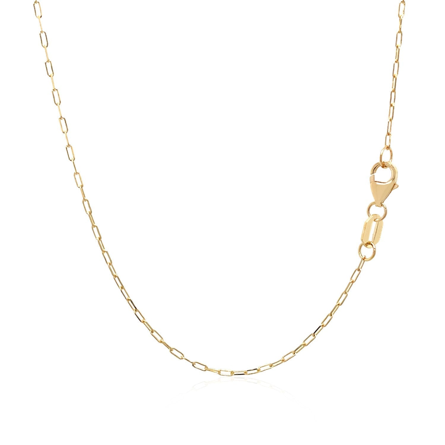 14k Yellow Gold 18 inch Necklace with Polished Butterflies and Beads-2