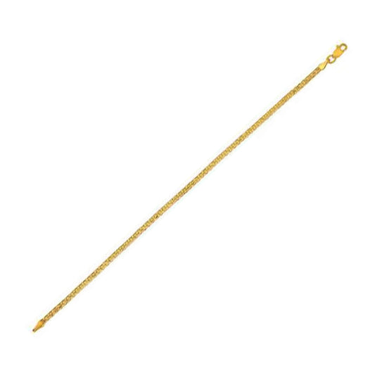 2.5mm 14k Yellow Gold Bismark Bracelet-0