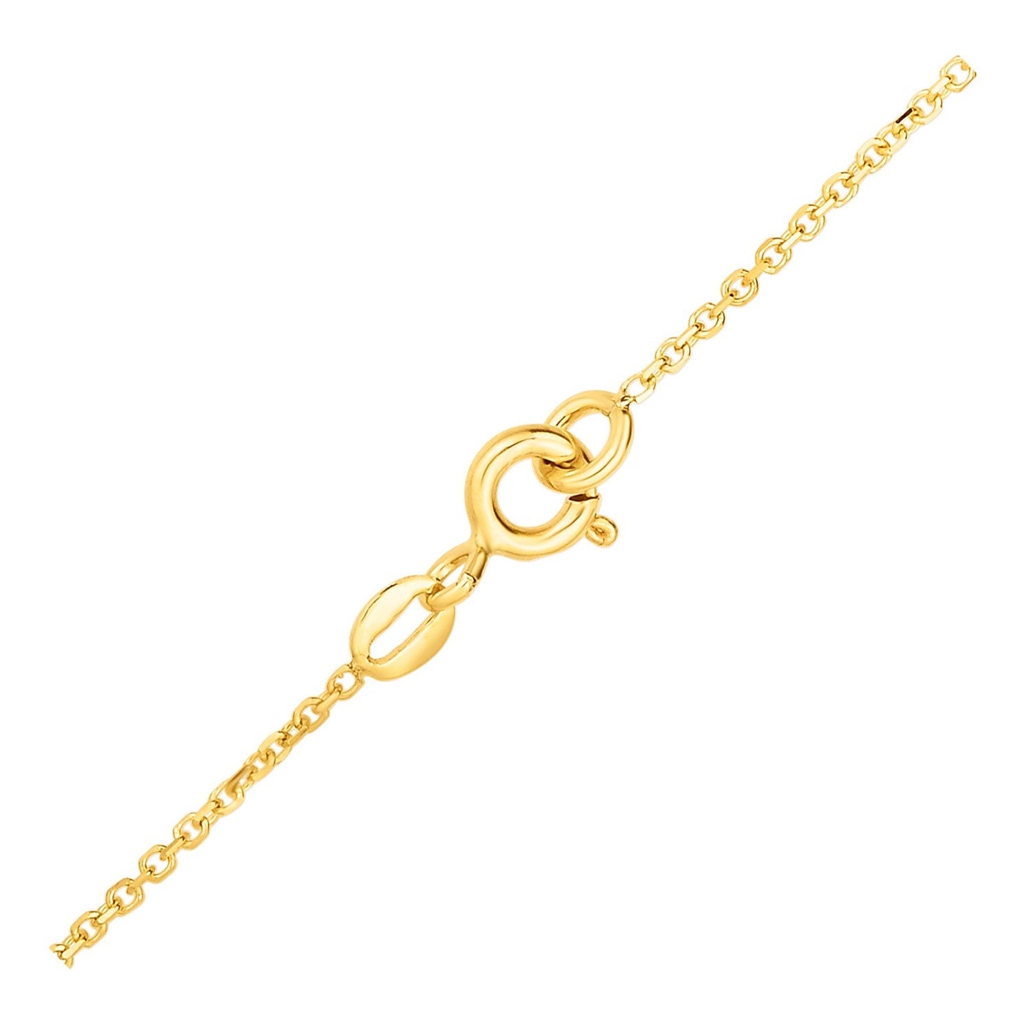 14k Yellow Gold Necklace with Six Pointed Stars-2
