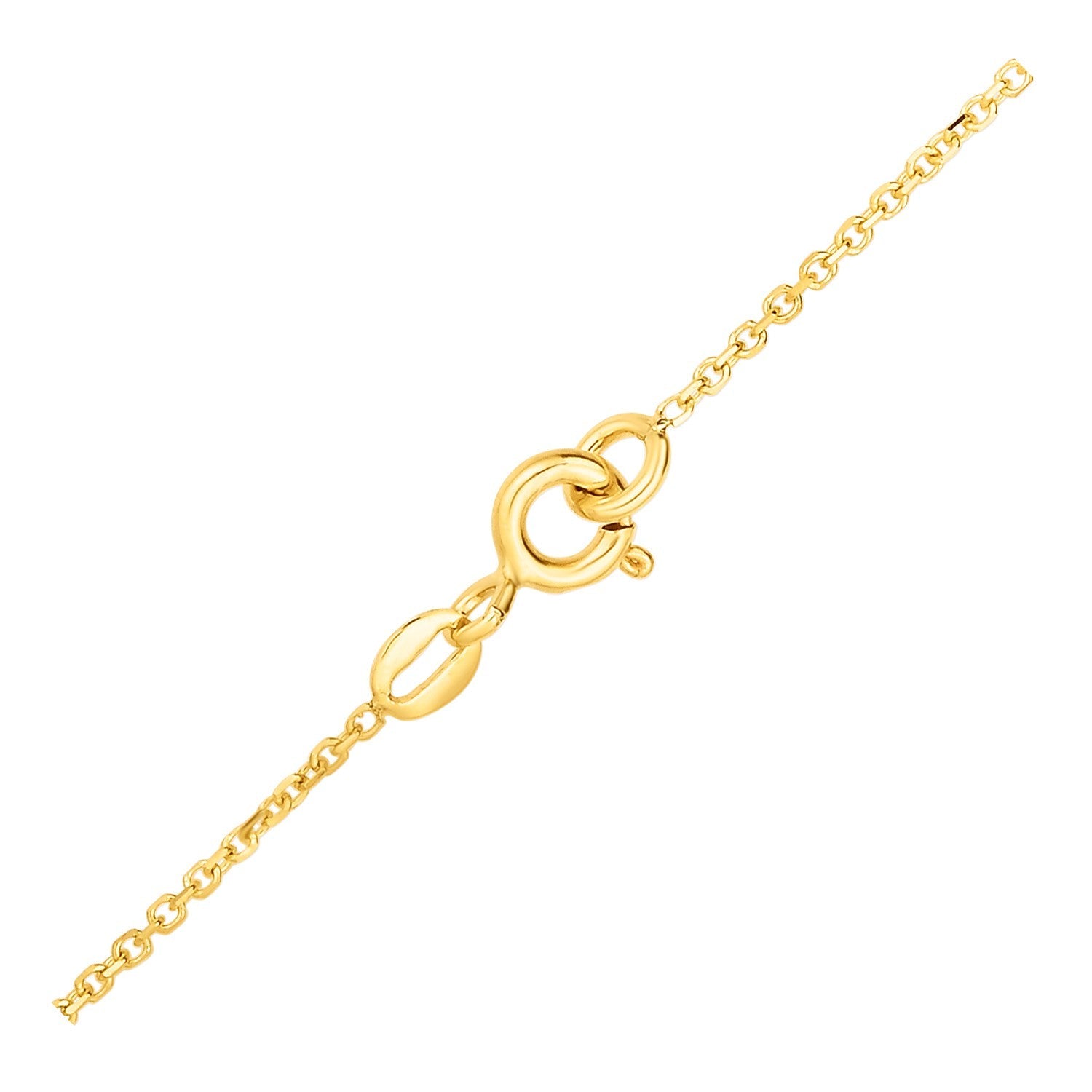 14k Yellow Gold Necklace with Six Pointed Stars-2