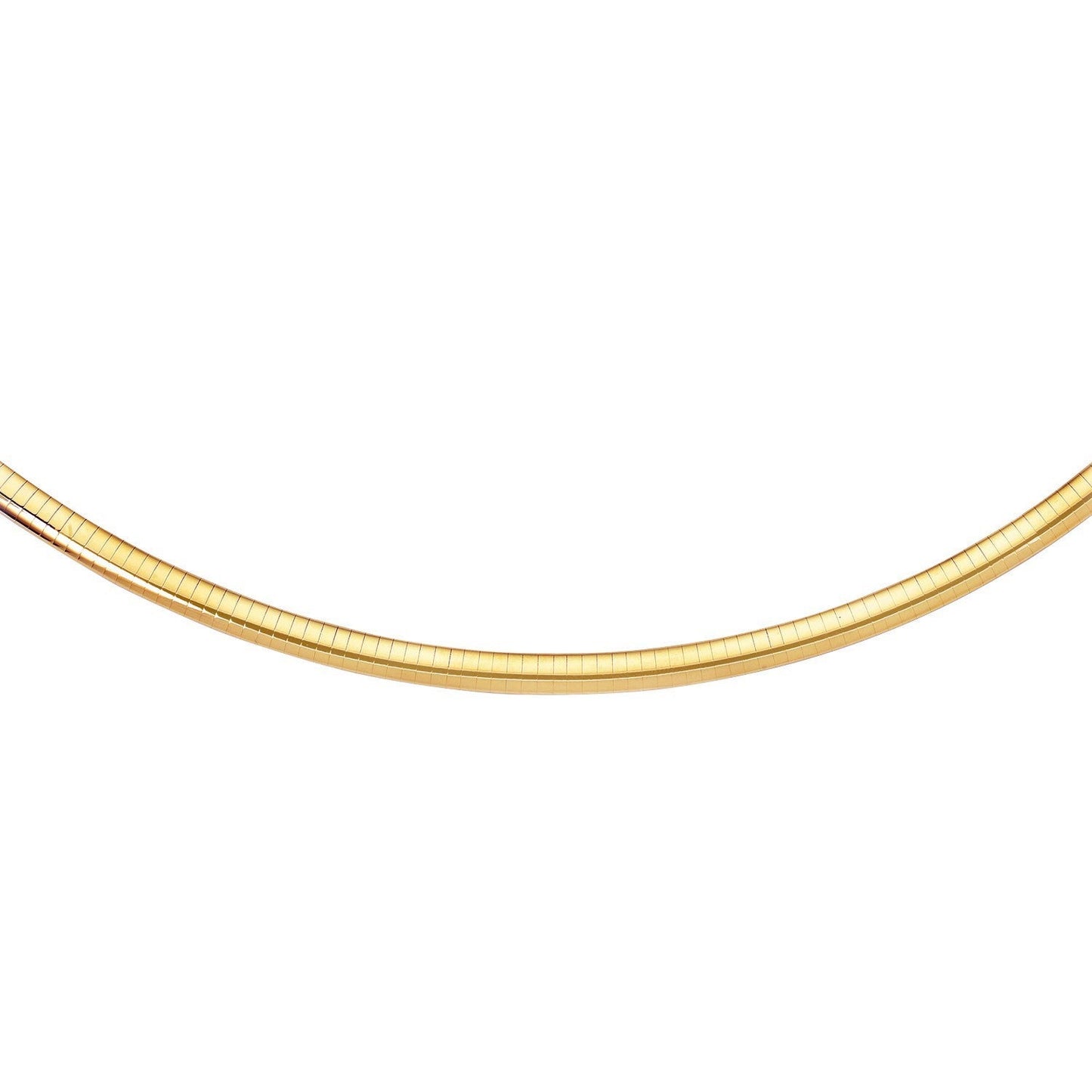 6.0 mm 14k Yellow Gold Classic Omega Bracelet-0