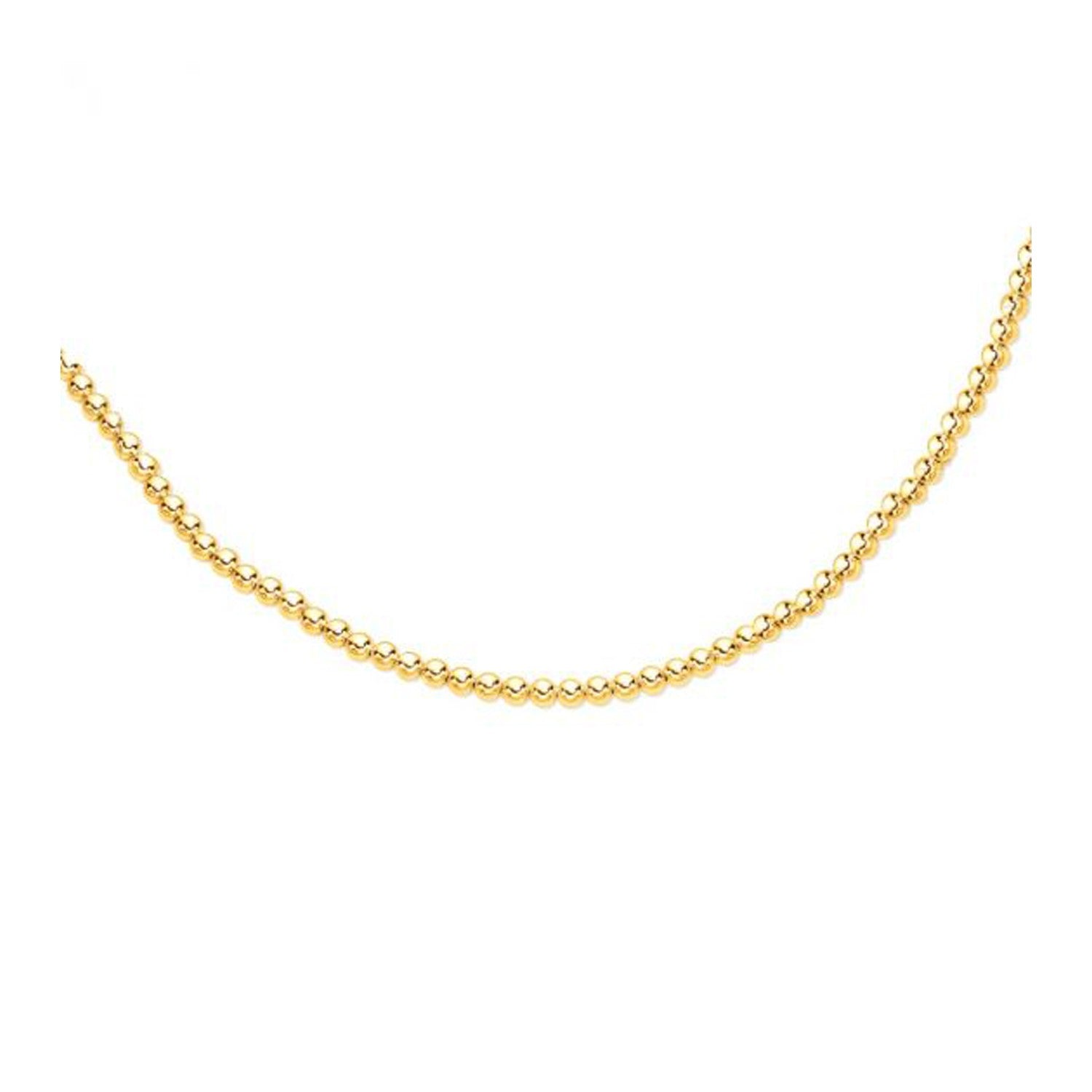 14k Yellow Gold Bead Chain (6mm)-0