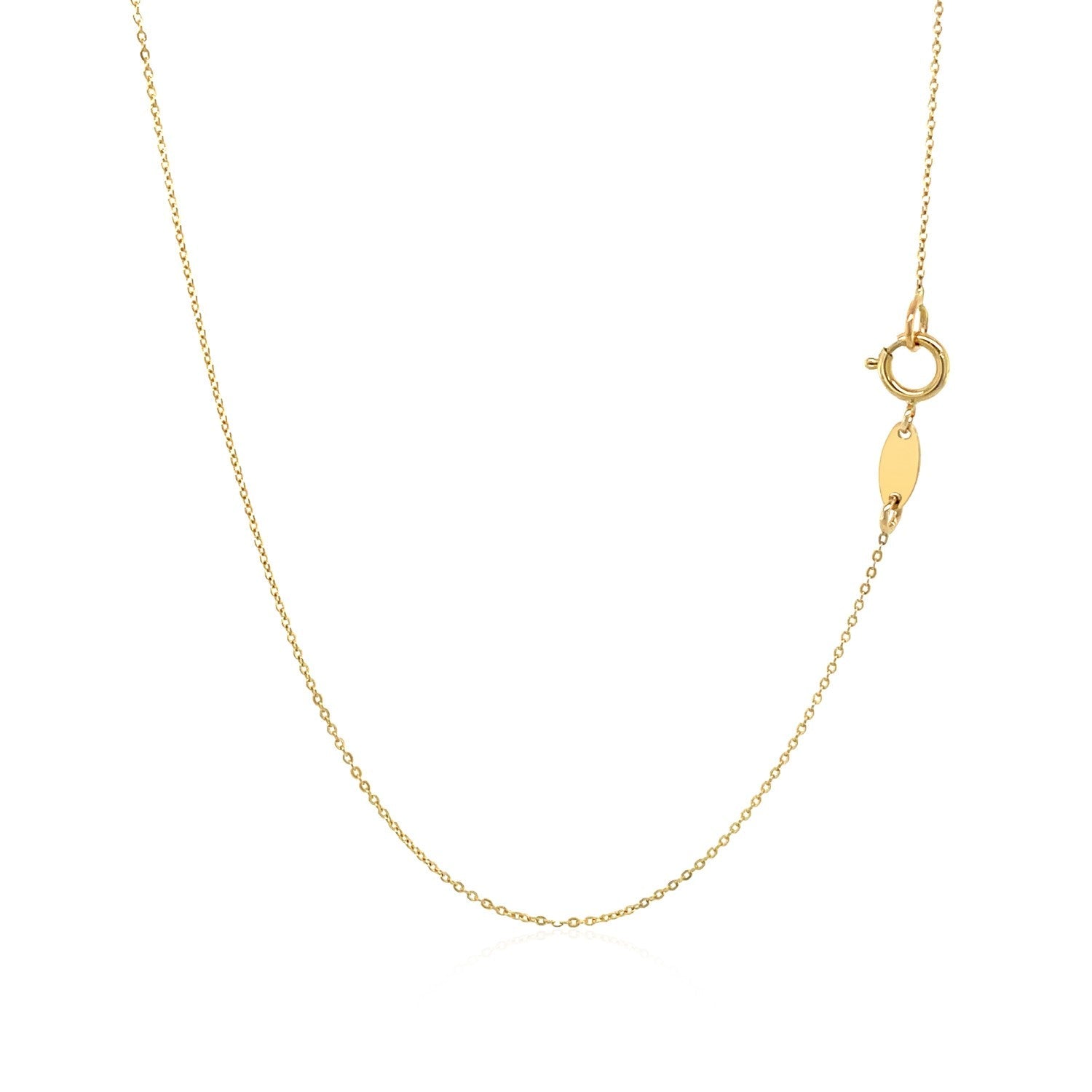 14k Yellow Gold Necklace with Five Pointed Star-2